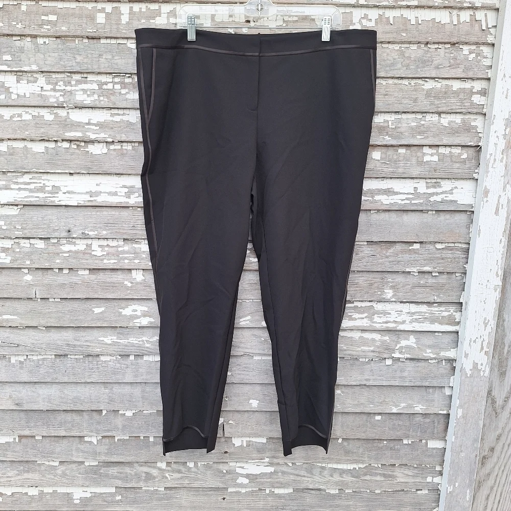 Lafayette 148 New York Black Trousers Manhattan Size 18 NWT